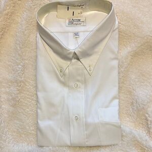 Arrow White Button-Down Dress Shirt - Classic Men's Oxford